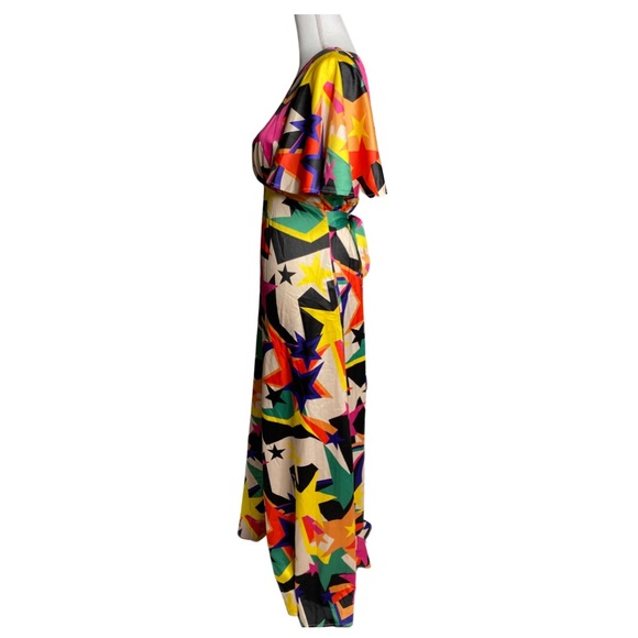 Twisted Wunder London Retro Star Print Maxi Dress Muti Color - Picture 10 of 16